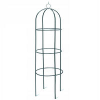 ROSENBOGEN Obelisk Rankhilfe Metall - Schwarz, Metall (190/40/40cm) - KRUMAD