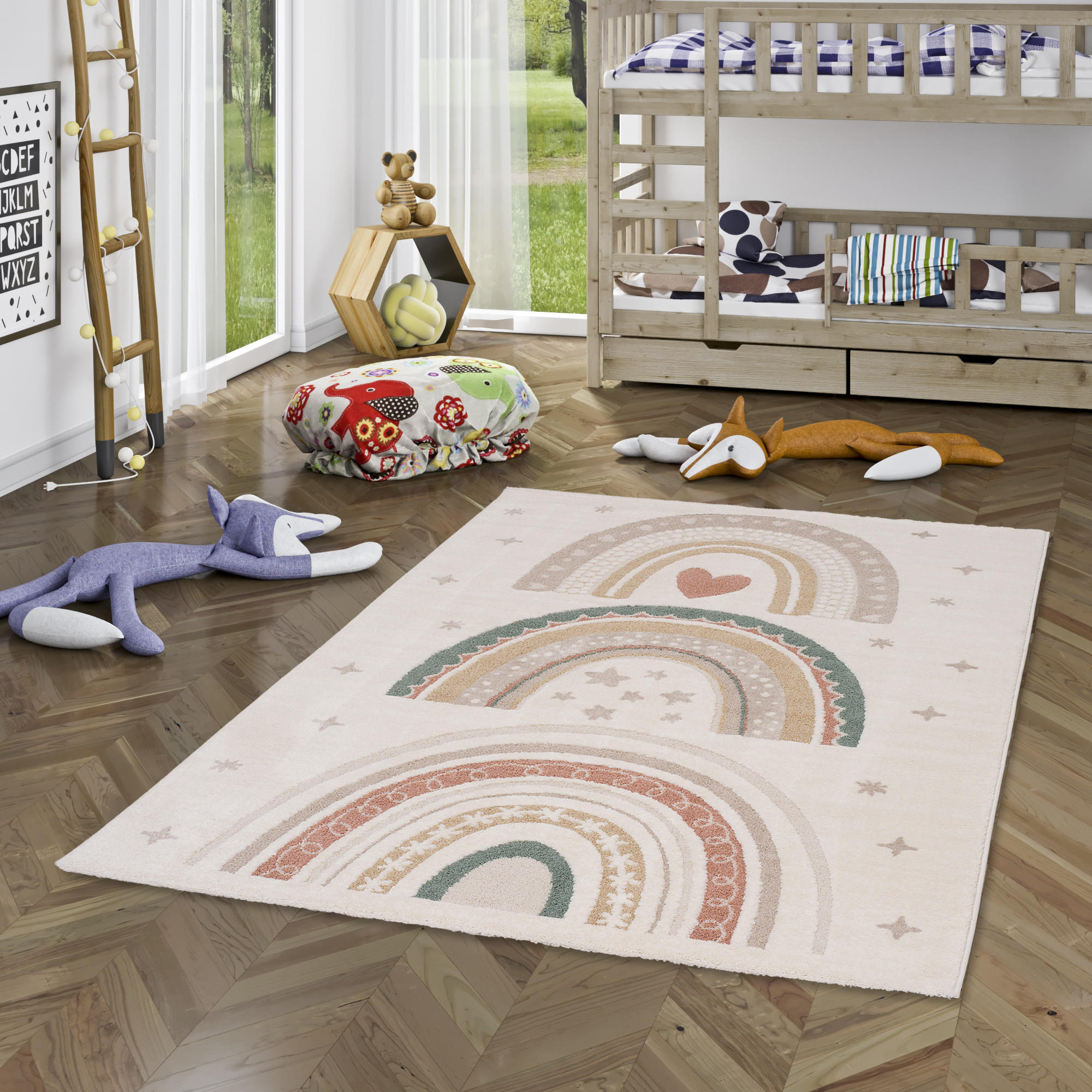 KINDER TEPPICH HAPPY KIDS - Multicolor, Textil (120/170cm) - Pergamon