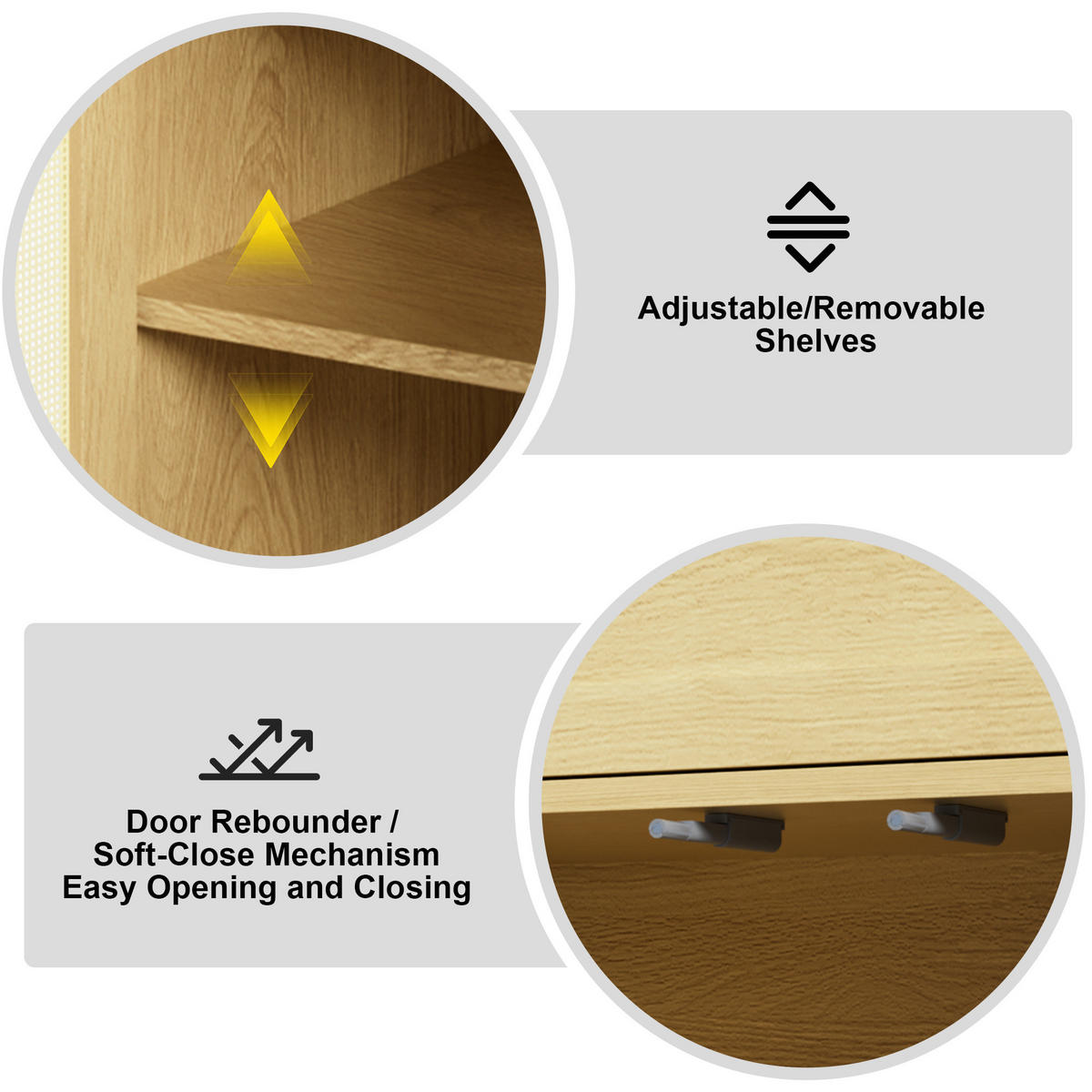 SCHUHSCHRANK Eiche hell 80/35/105 cm - Hellbraun, Holzwerkstoff (80/105/35cm) - PANGIVO