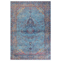 KURZFLOR-TEPPICH Kansu 300/200 cm - Blau, Textil (200/300cm) - Beliani