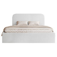 POLSTERBETT Sonvivo Weiß Bouclé 140x200 cm - Weiß, Kunststoff/Textil (140/200cm) - Selsey