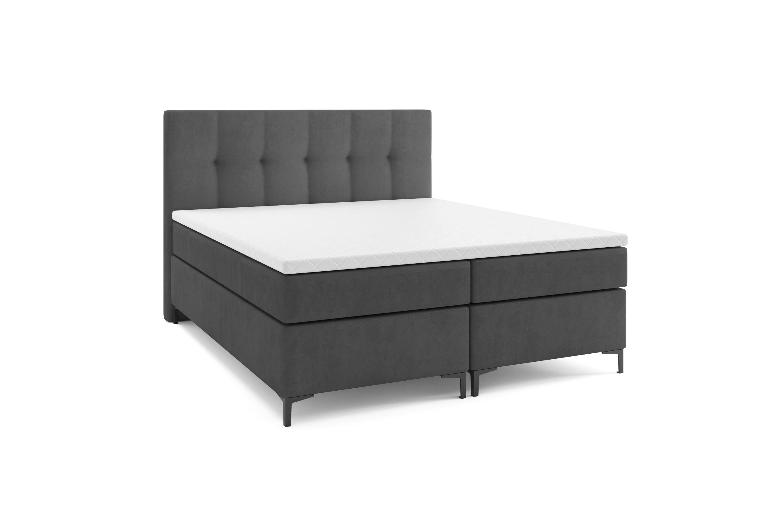 VLR Beds Boxbett Dunkelgrau 160x200 cm