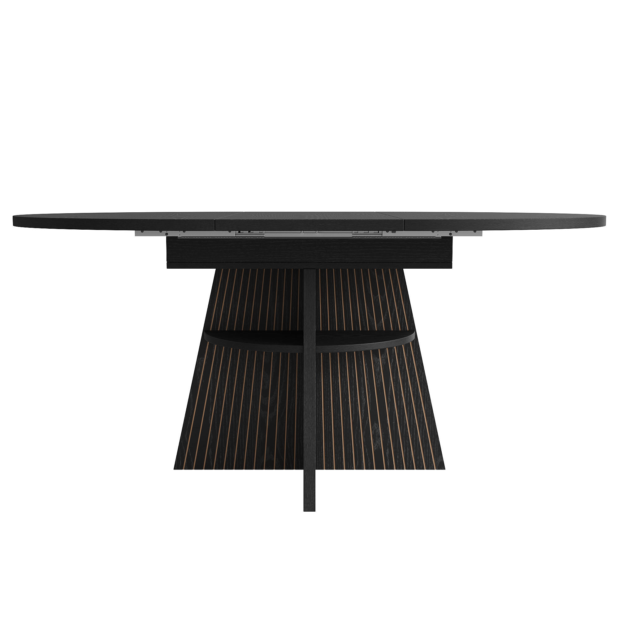 XXXLutz Esstisch Schwarz 110x76x150 cm