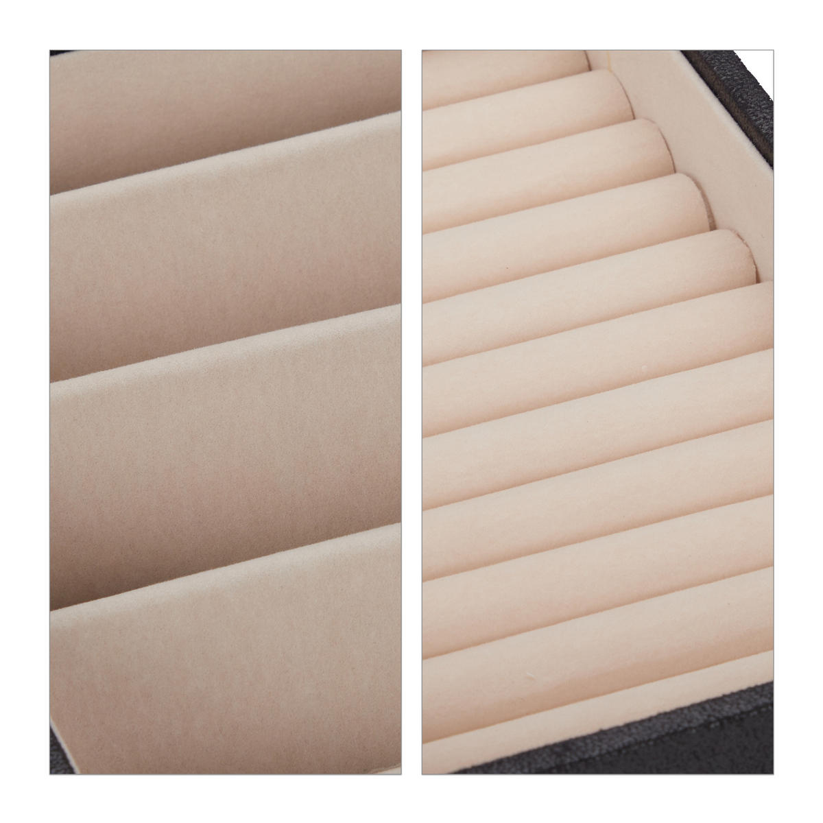 SCHMUCKKÄSTCHEN - Multicolor, Holzwerkstoff/Wellpappe (30/5/21cm) - Relaxdays