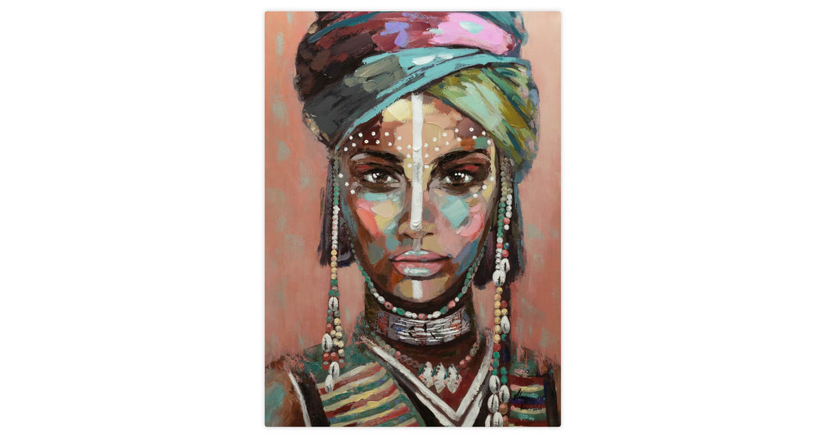 ÖLGEMÄLDE 70/100 cm - Multicolor, Holz/Textil (70/100cm) - KUNSTLOFT