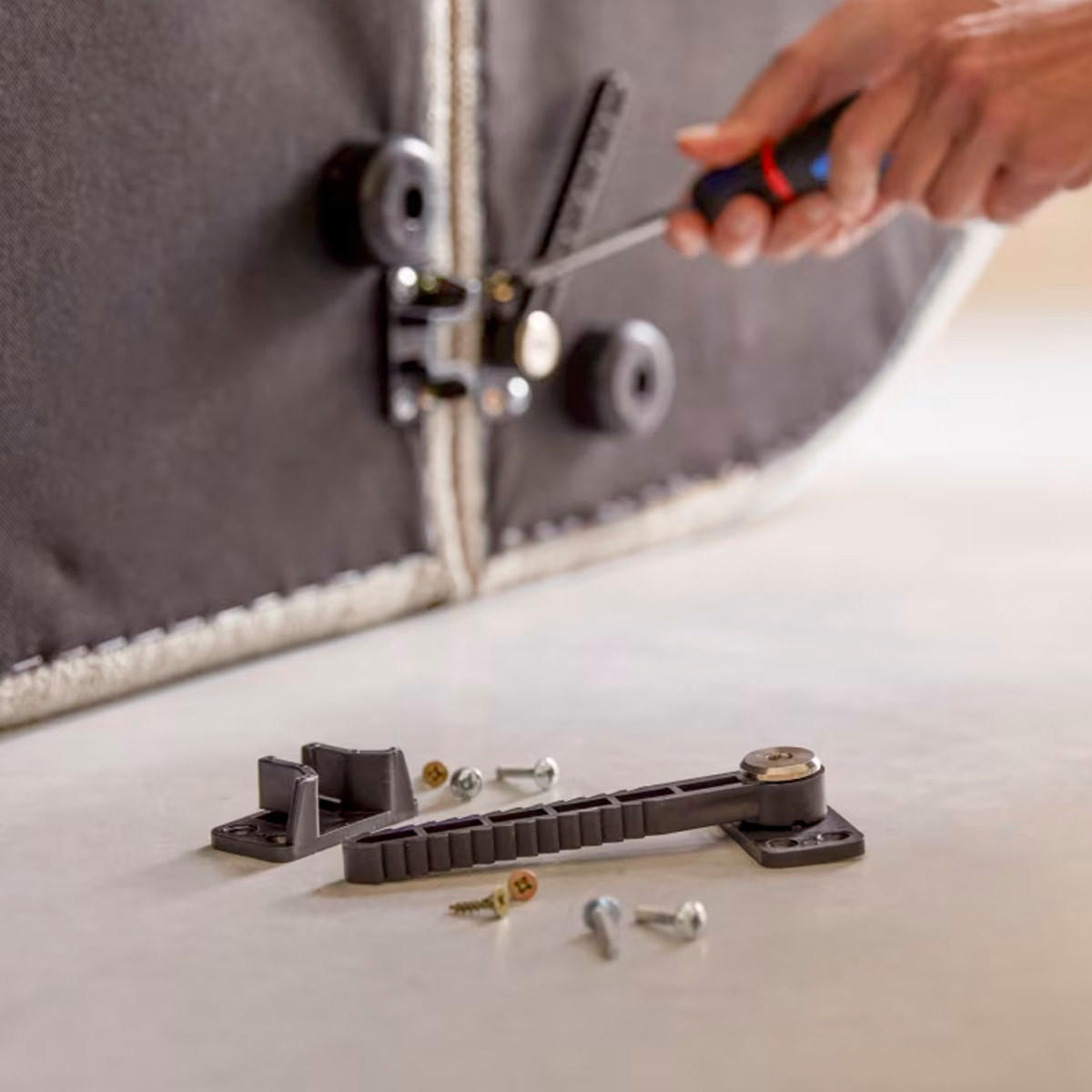 SOFA Dario Beige aus Stoff - Beige, Textil (340/75/93cm) - Tikamoon