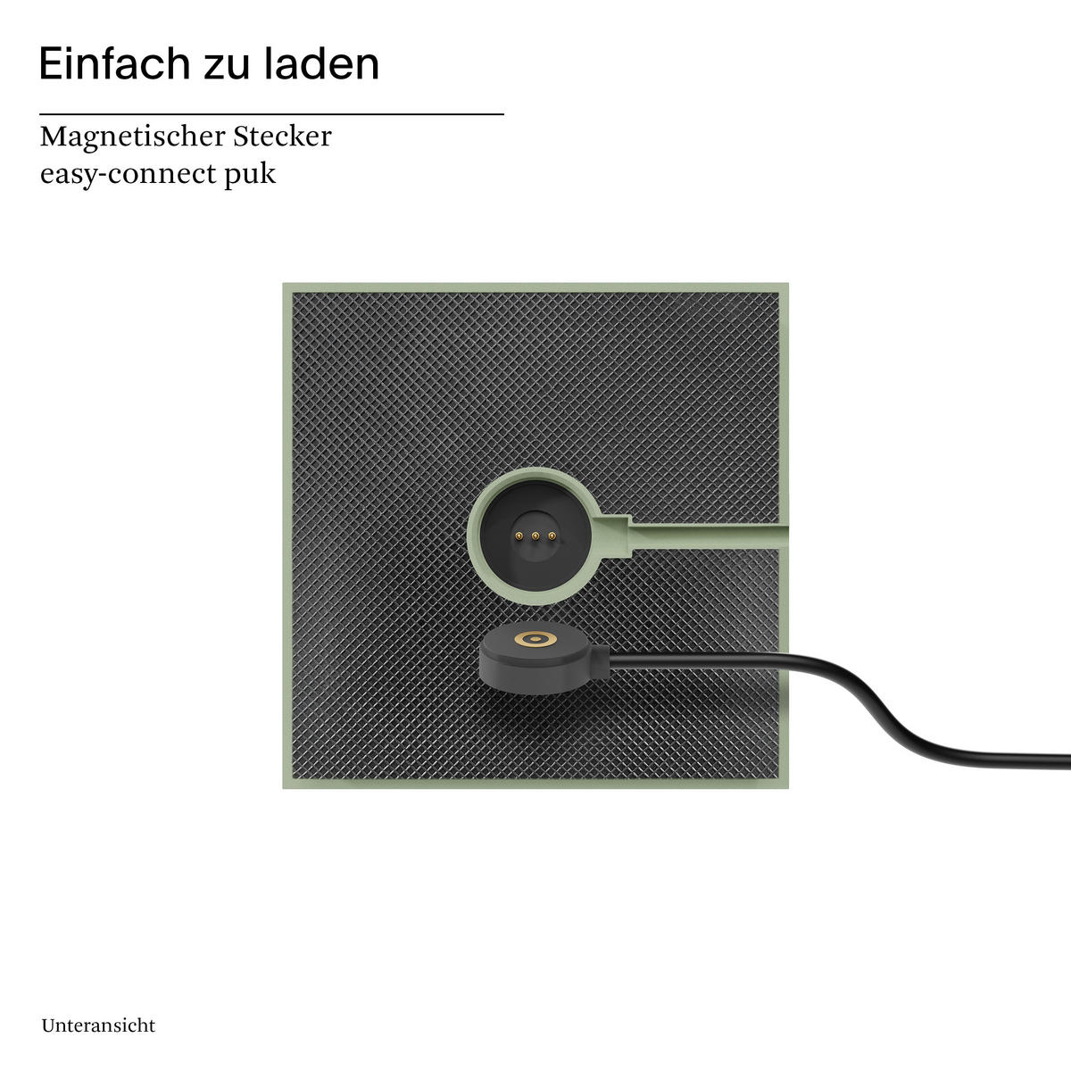 LED Akku-Tischlampe, Nuindie 3.0 salbeigrün - Grün, Metall (38/10/38cm) - Sigor