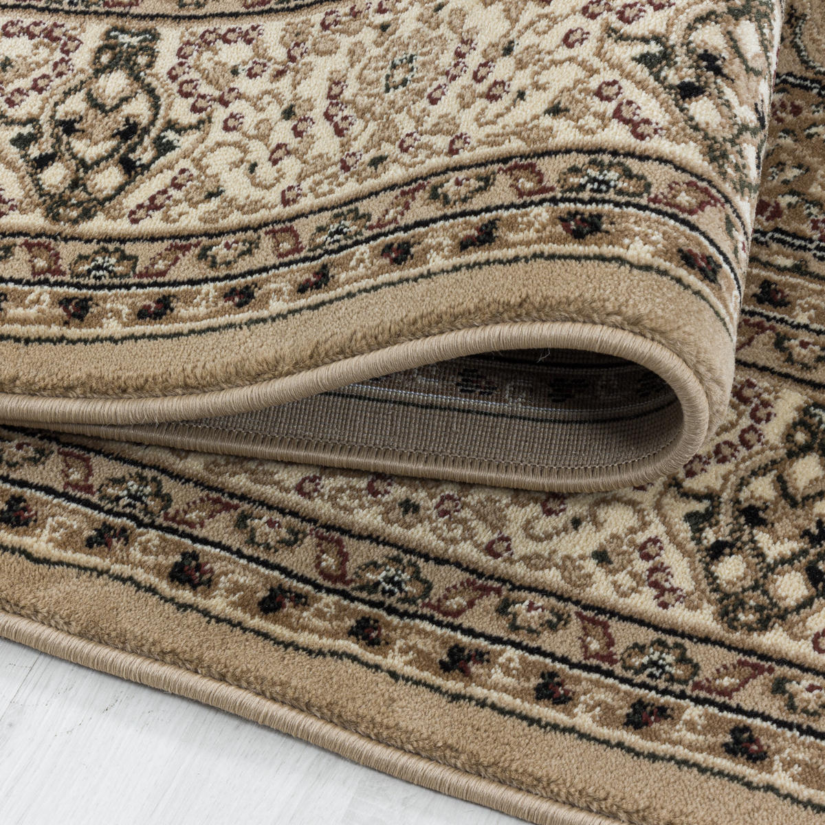 TEPPICH Kurzflor GEISLER in Beige, orientalisch, 240 x 340 cm - Beige, Textil (240/340cm) - KADIMA DESIGN
