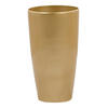 BLUMENTOPF gold rund 32/32/58 cm Tseria - Goldfarben, Stein (58cm) - Beliani