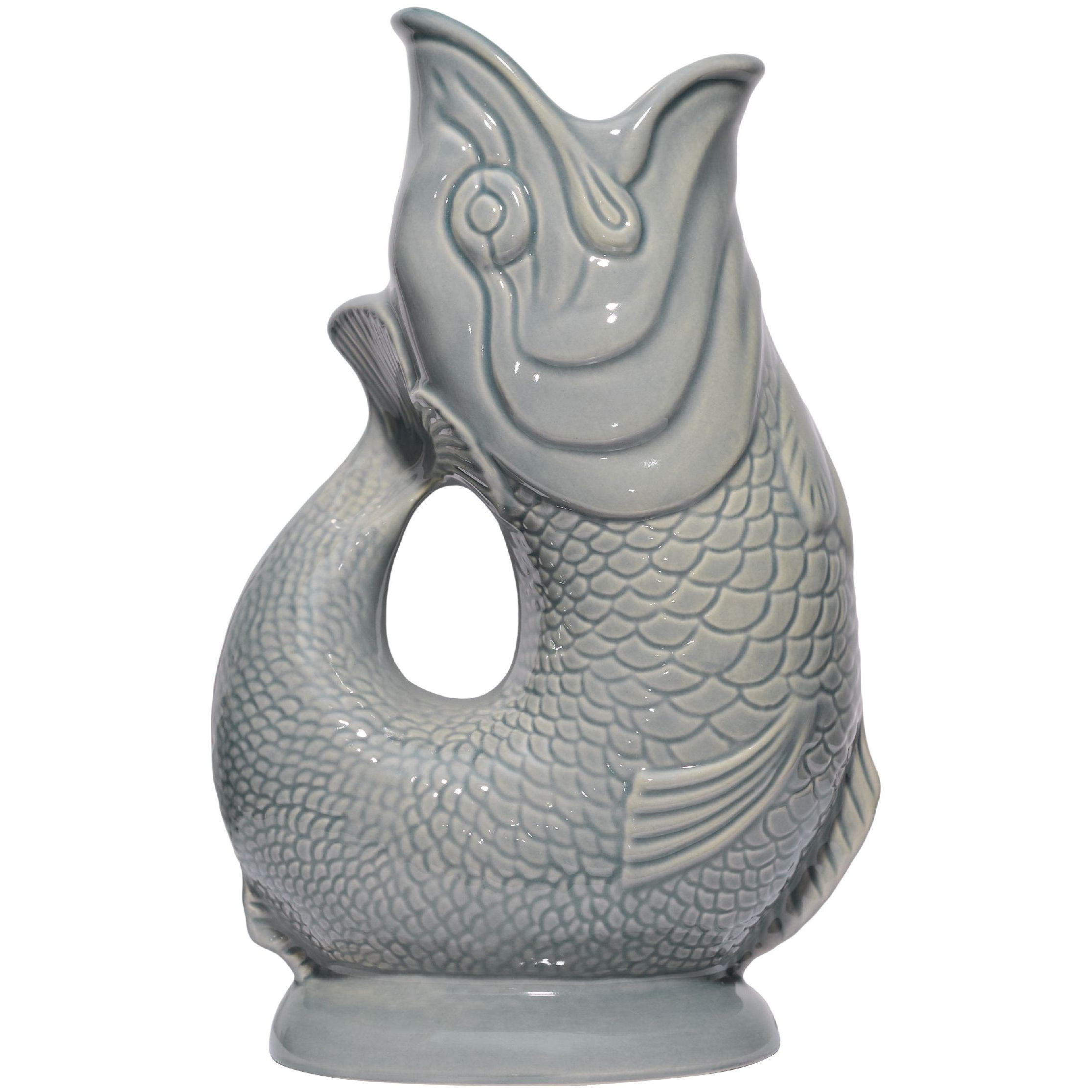 KARAFFE mit „Gluck-Gluck“-Geräusch 27,5/17/9,5 cm - Dunkelgrau, Keramik (1.2L) - Gluckigluck