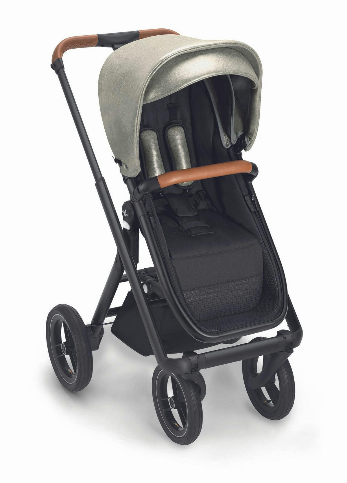 KINDERWAGEN Kombi 2 in 1 inkl. Regenschutz und Wickeltasche - Goldfarben/Braun, Metall (61/94/123cm) - Cam il Mondo del Bambino S.p.A.