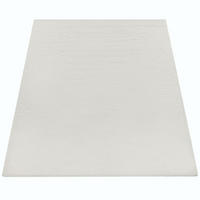 TEPPICH Hochflor Unifarben schmutzabweisend Creme Läufer 80x150 - Creme, Textil (80/150cm) - KADIMA DESIGN