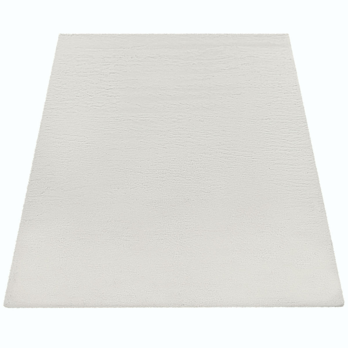 TEPPICH Hochflor Unifarben schmutzabweisend Creme Läufer 80x150 - Creme, Textil (80/150cm) - KADIMA DESIGN