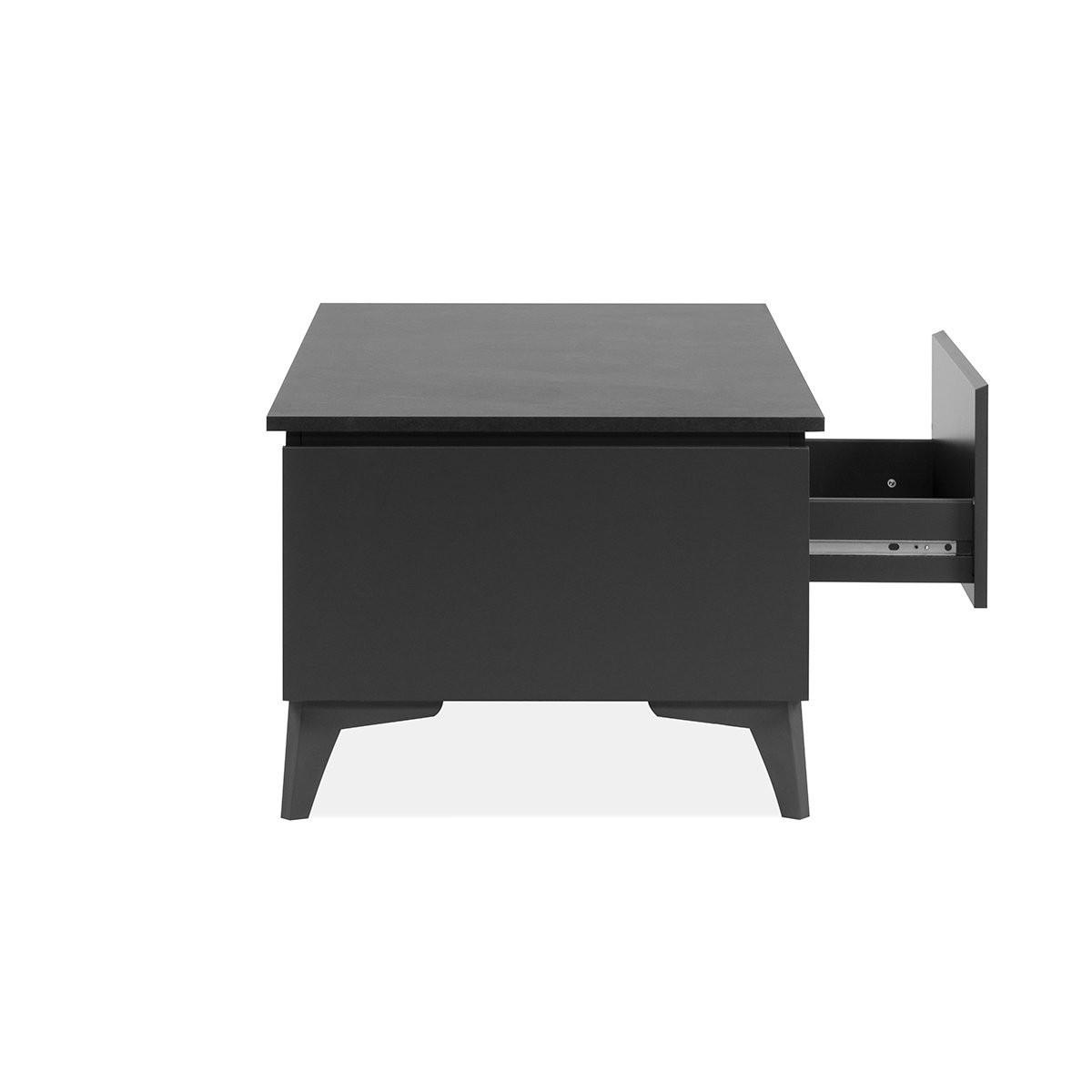 COUCHTISCH Bertrix 55/100/40 cm - Schwarz, Holzwerkstoff (55/100/40cm) - Finori GmbH