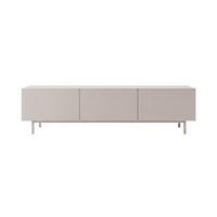 TV-MÖBEL mit 3 Klappen, Kaschmir 36,8/47,3/180 cm - Beige, Holzwerkstoff (36.8/47.3/11cm) - Calicosy