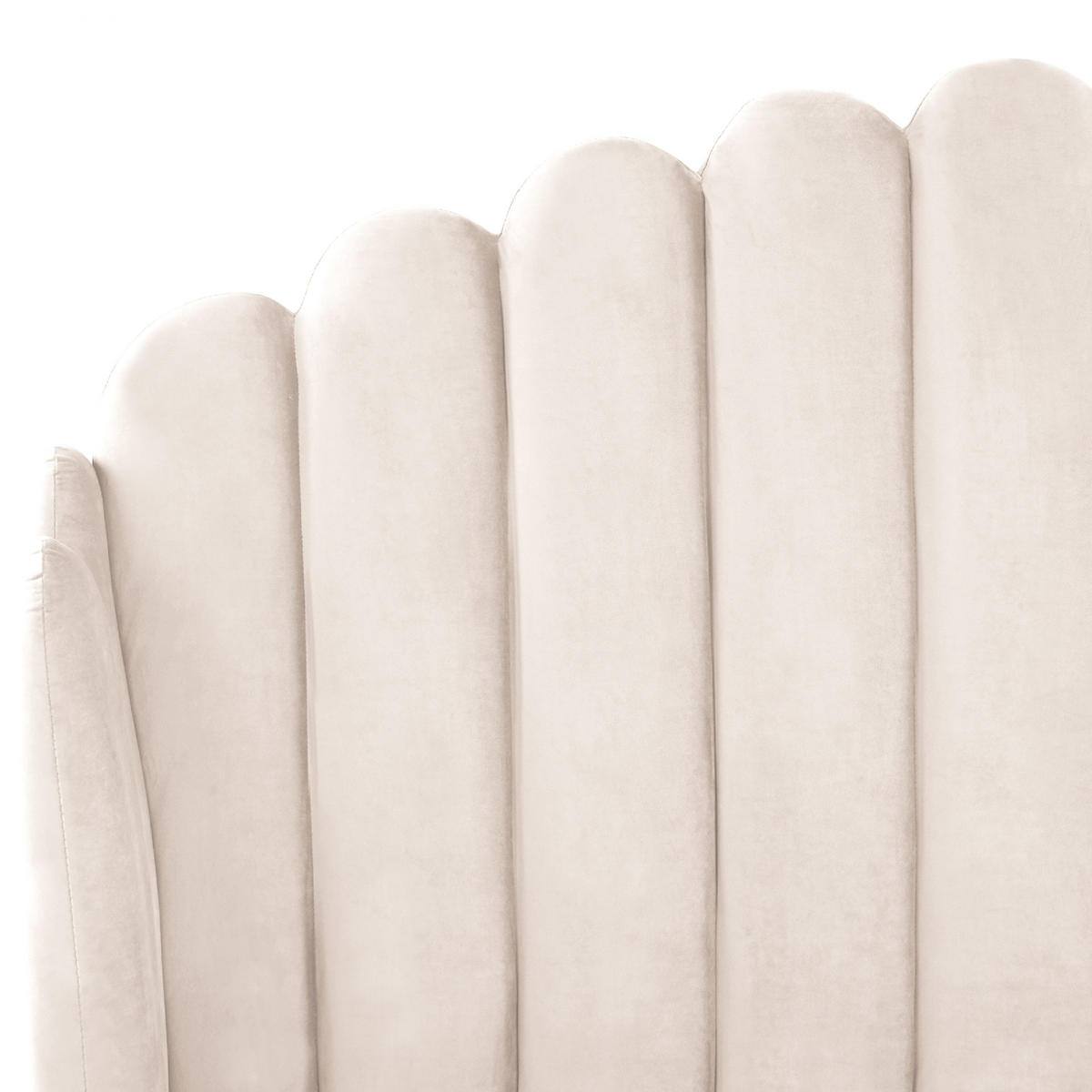 POLSTERBETT 140/200 cm Helles Beige Ambillou - Beige, Textil (140/200cm) - Beliani