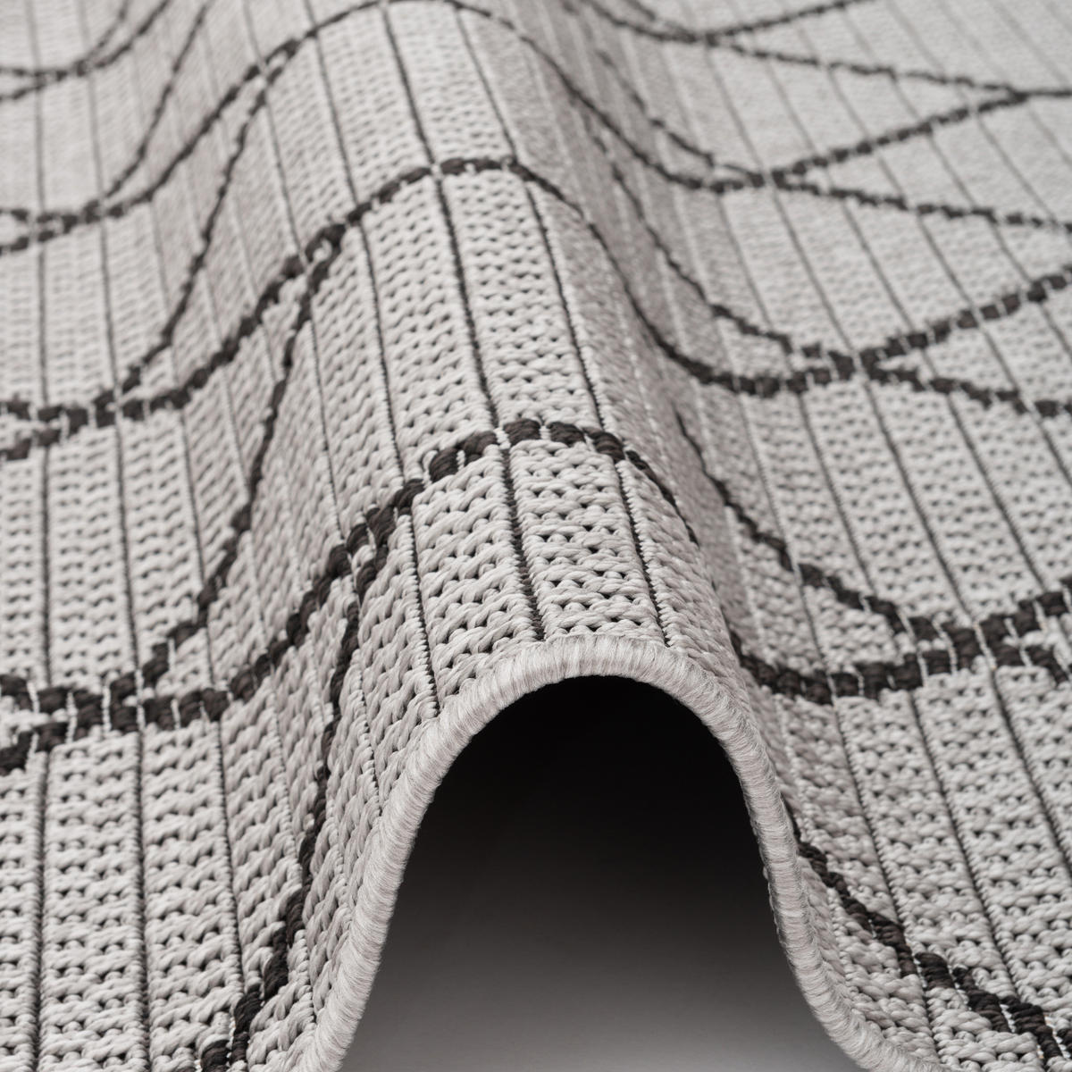 IN & OUTDOOR TEPPICH MARBELLA MODERN - Grau, Textil (120/170cm) - Pergamon