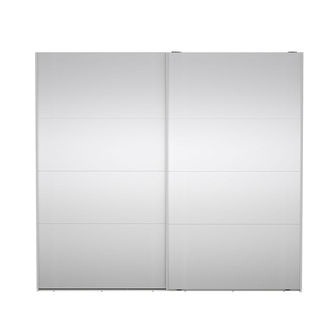 SCHIEBETÜRENSCHRANK, Catania, Weiß, Holzwerkstoff, 244 x 67 x 221 cm - Weiß, Holzwerkstoff (244/221/67cm) - ebuy24