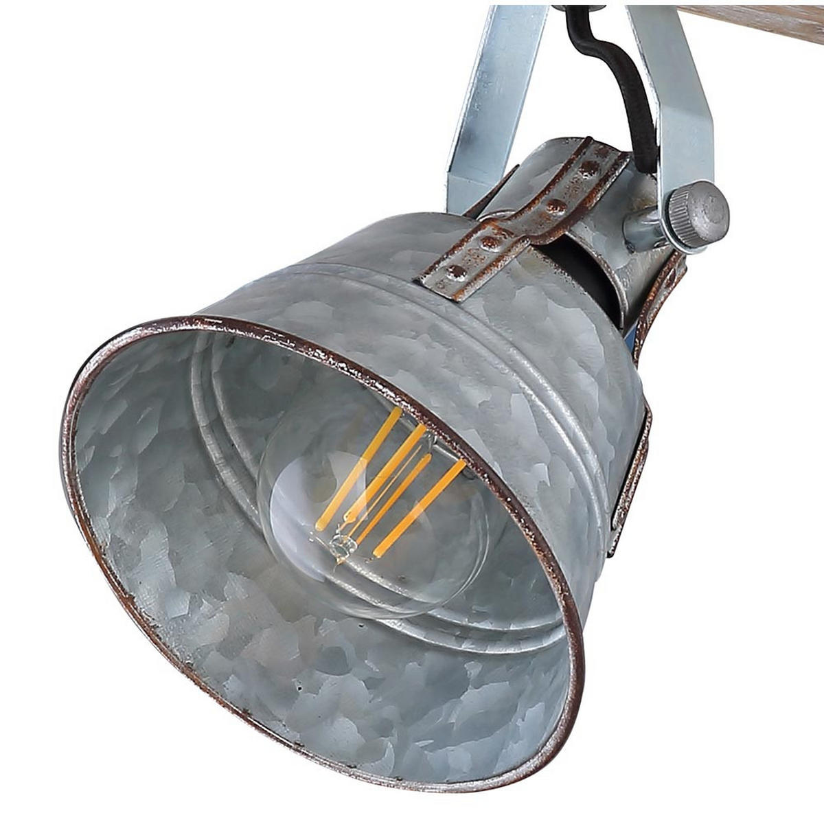 LED DECKENLEUCHTE GÜNTHER Metall Silber - Silberfarben, Metall (82/17.5/18cm) - Globo Lighting