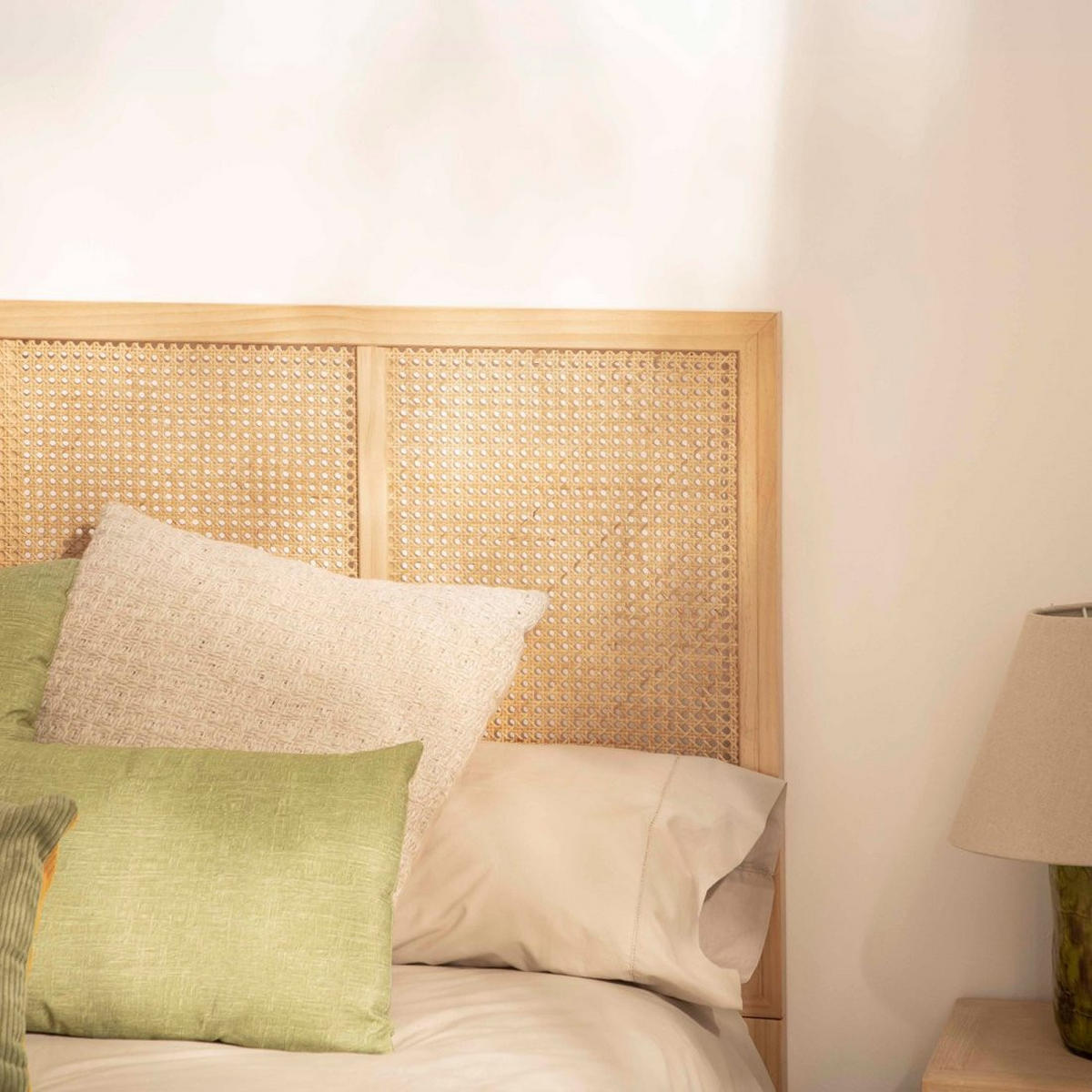 KOPFTEIL DOPPELTES Katri Natürlich 164 cm x 108 cm - Naturfarben, Holz (164/3cm) - Klast Home