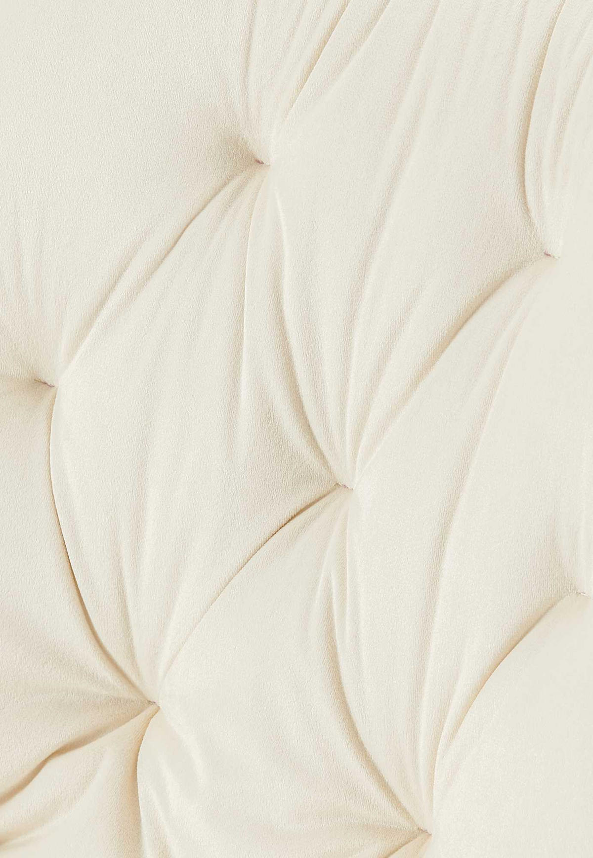 STUHL Samt creme - Creme/Schwarz, Textil/Metall (52/84/59cm) - CLP