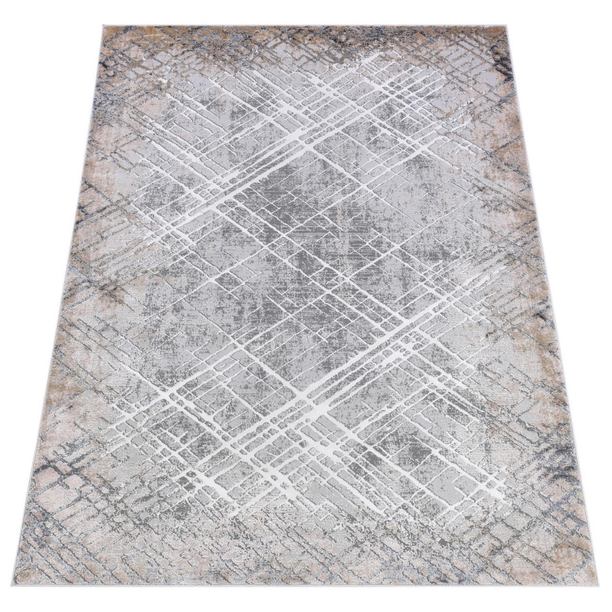 KOBEREC béžový grafitový krémový - 80 x 150 cm - sivohnedá, textil (80/150cm) - Mazovia