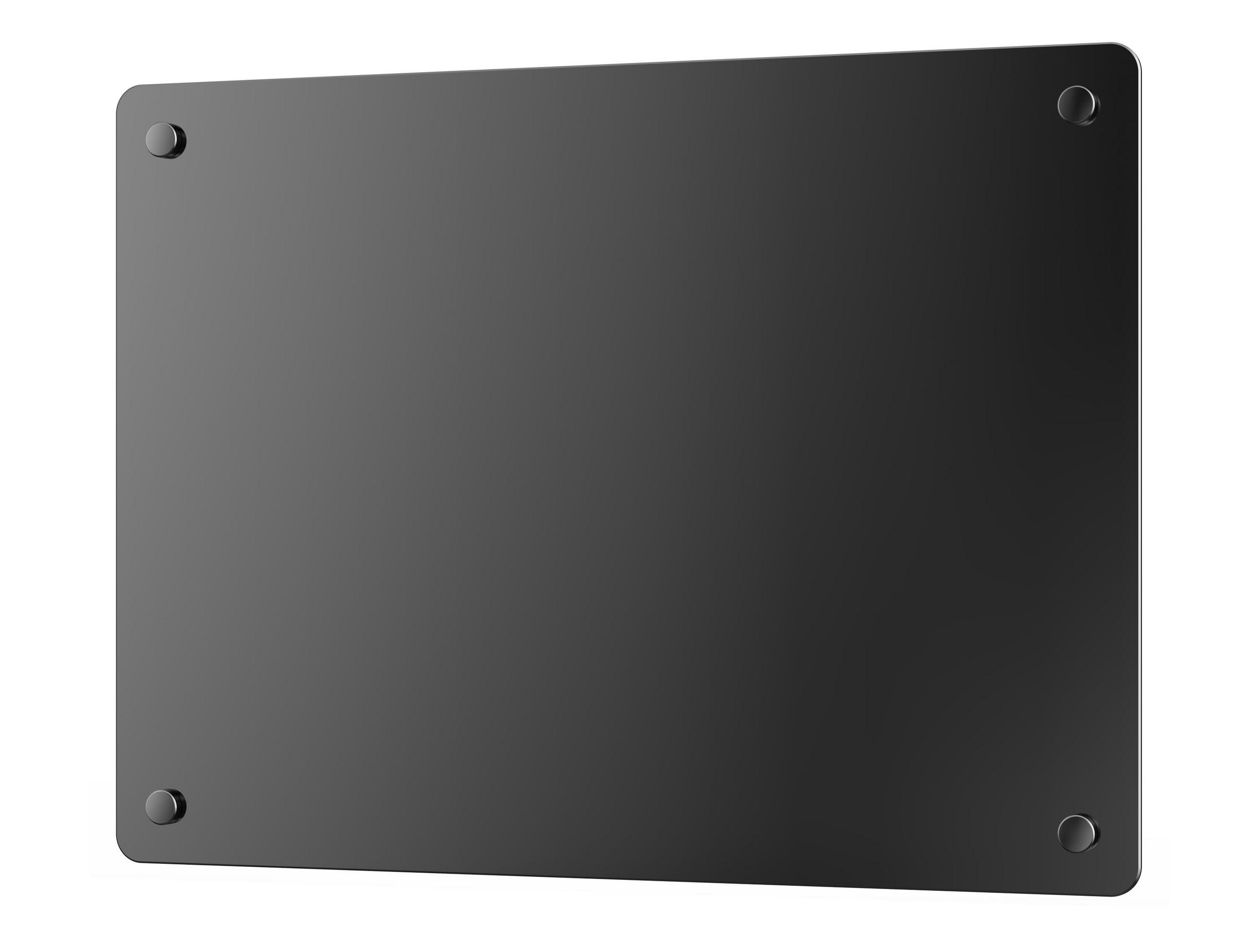 HEIZKÖRPERPANEEL Schwarz mit Glasscheibe und WiFi-App-Steuerung 1000 W - Schwarz, Keramik (45/40/12cm) - Purline
