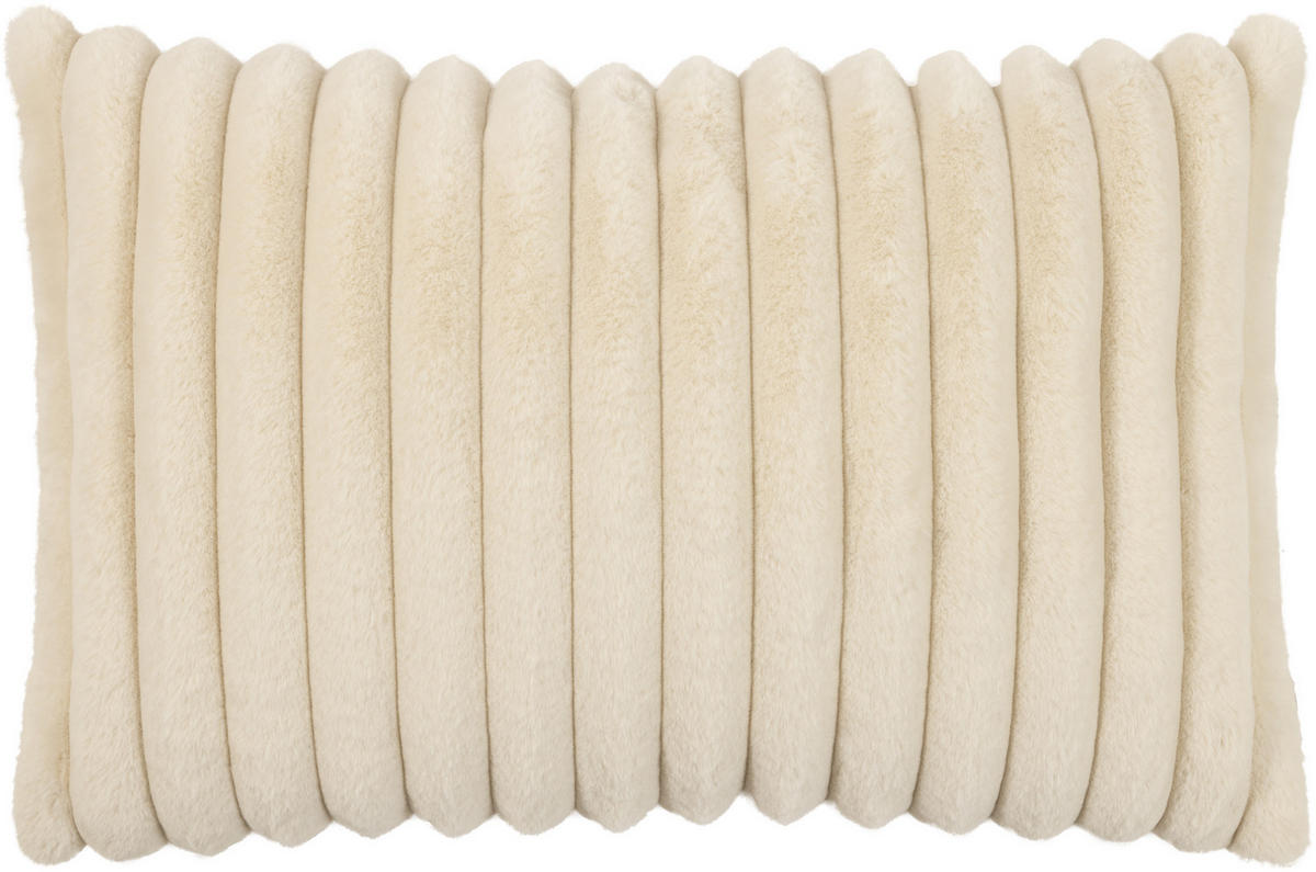 KISSENHÜLLE Raya Streifen Look natur - Creme, Textil (40/60cm) - Magma Heimtexx