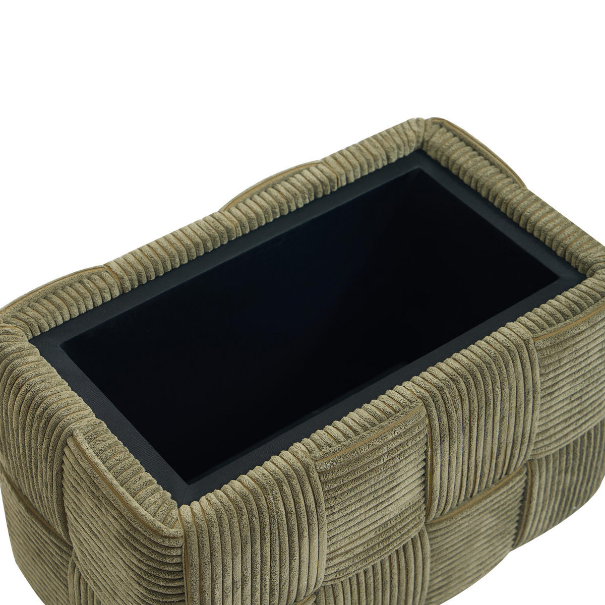 SITZBANK Kord Grün - Grün, Textil (64/38/36cm) - Nordlys
