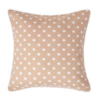 KISSENHÜLLE Sterne 60/60 cm, 100% Baumwolle - Beige, Textil (60/60cm) - Homescapes