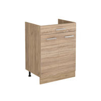 DULAP DE BAZĂ DE BUCĂTĂRIE R-Line, Sonoma/Stejar auriu, 60 cm cu sertar fără blat de lucru - stejar miere/stejar Sonoma, compozit lemnos (60/81.6/46cm) - Vicco