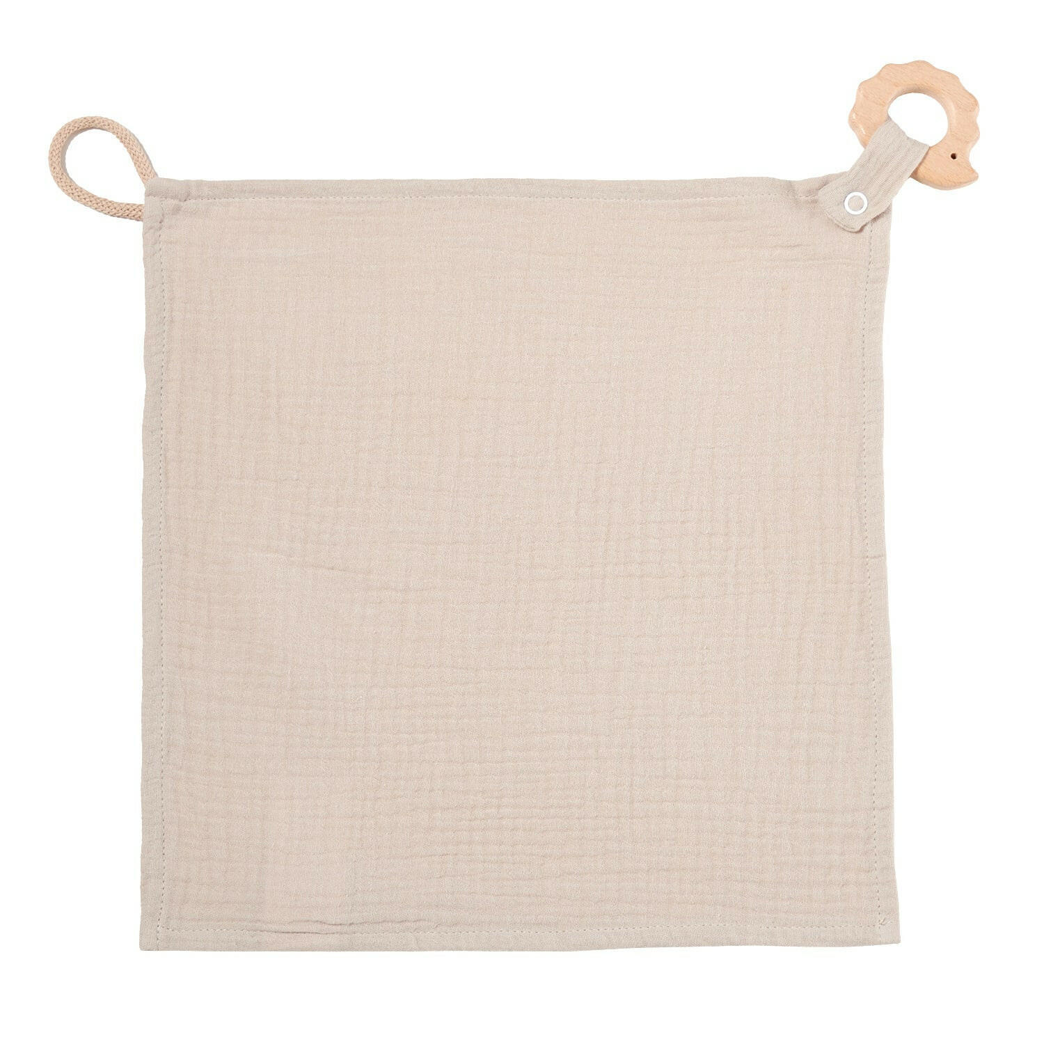KUSCHELTUCH Musselin Igel Sand - Beige, Textil (30/1/30cm) - nordic coast company