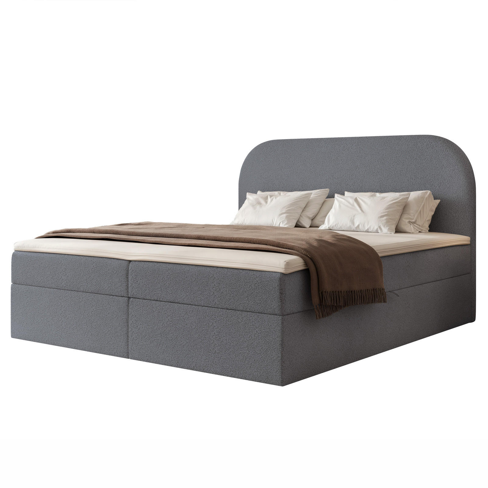 Ravio Boxbett Dunkelgrau 160x200 cm