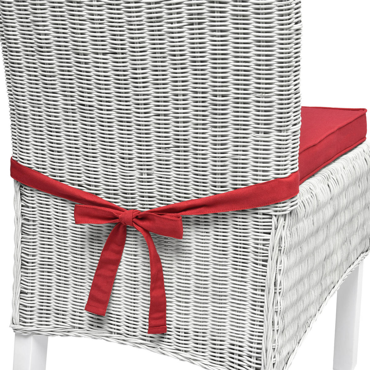STUHLKISSEN Loft SK 45/40/5 cm Rot 4tlg - Rot, Textil (40/45cm) - Beautissu 