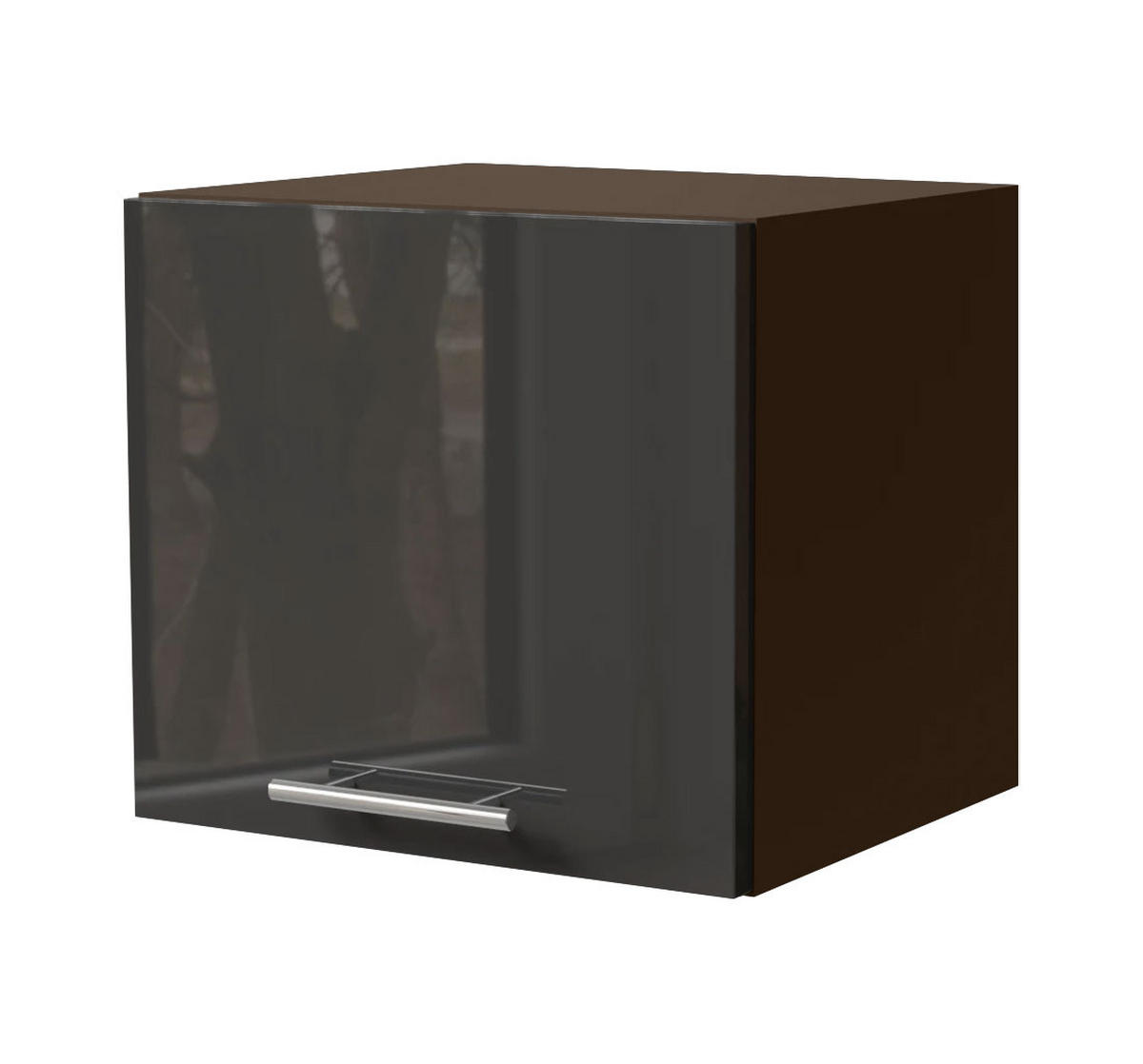 KLAPPHÄNGESCHRANK Essen W4B/40 Graphit Hochglanz / Lava Matt 40 / 32,5 / 36cm - Dunkelgrau/Graphitfarben, Holz/Holzwerkstoff (40/36/32.5cm) - Feldmann-Wohnen