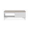 COUCHTISCH Bertrix 55/100/40 cm - Weiß, Holzwerkstoff (55/100/40cm) - Finori GmbH