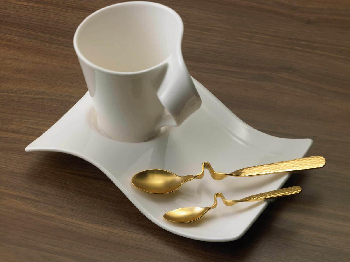 KAFFEELÖFFEL VERGOLDET NewWave Caffè Spoon gold 17,5 cm 6er Set - Goldfarben, Metall - Villeroy & Boch