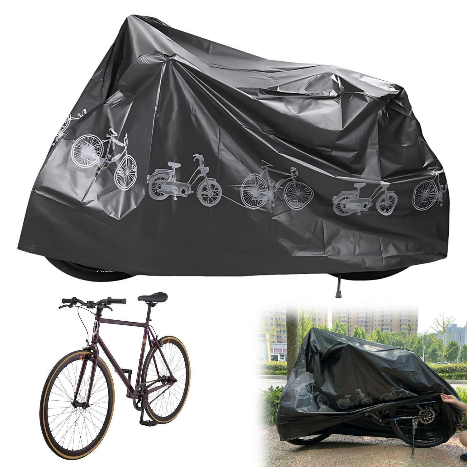 FAHRRADABDECKUNG Wasserdicht 200 x 110 cm - Schwarz, Kunststoff (110/1/200cm)