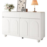 SIDEBOARD 140/38/89 cm Weiß aus Spanplatte und MDF mit 2 Schubladen - Weiß, Holzwerkstoff (140/89/38cm) - OKWISH