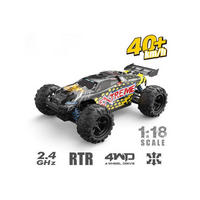 RC BUGGY Extreme 302E 1:18 schwarz Allradantrieb, Fernbedienung, Akku enthalten, Elektroantrieb - Schwarz, Kunststoff (19/8/27cm) - Es-Toys