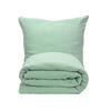 BETTWÄSCHE, 2er-Set, 80x80+135x200 cm, 100% Baumwolle, Grün - Salbeigrün, Textil (135/200cm) - Zollner