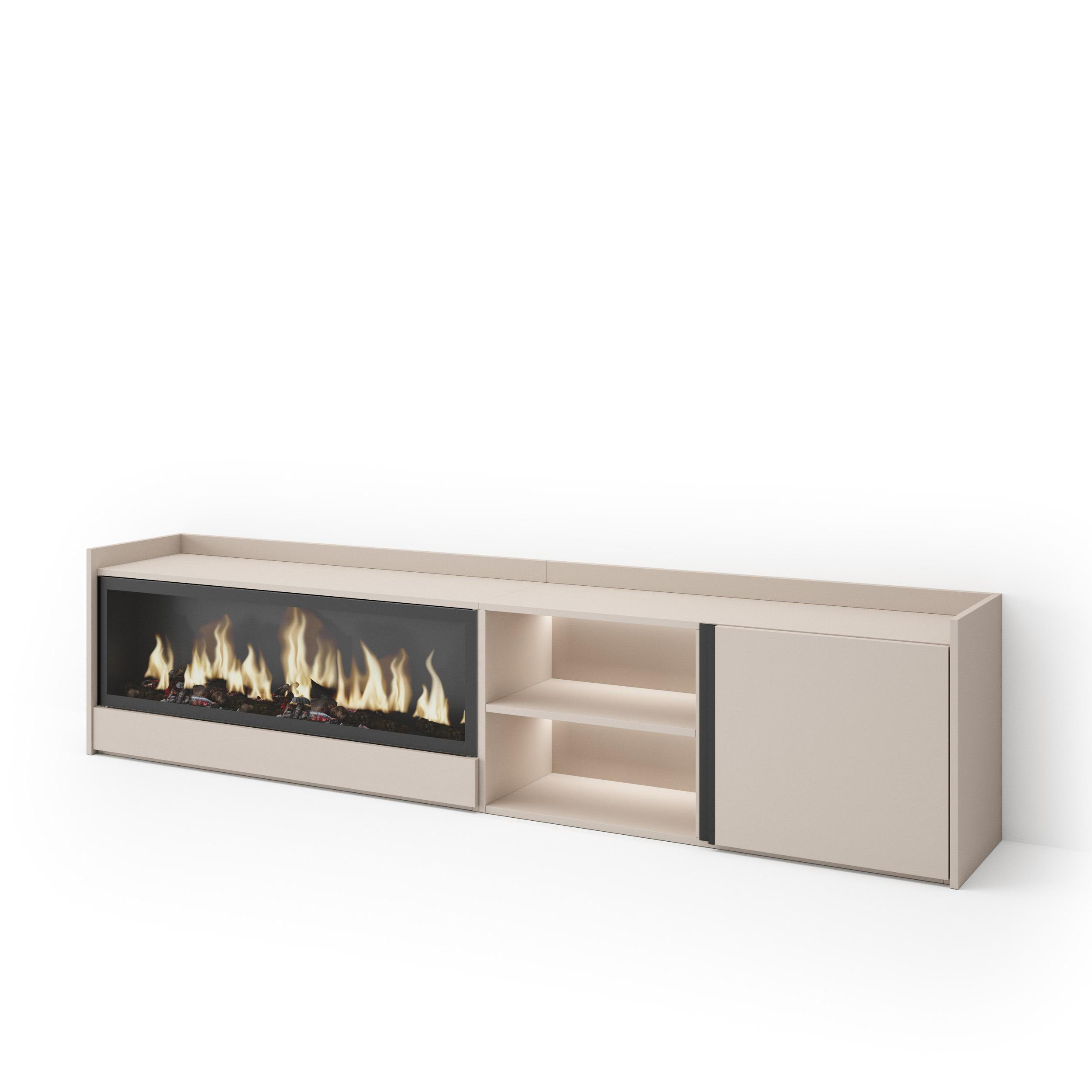 Skraut Home Lowboard, Beige 212x50x35 cm