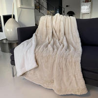 DECKE in „Kaninchen“ Optik Cocoon 130x170 Hellbeige - Beige, Textil (130/170cm) - LE COMPTOIR DE LA PLAGE