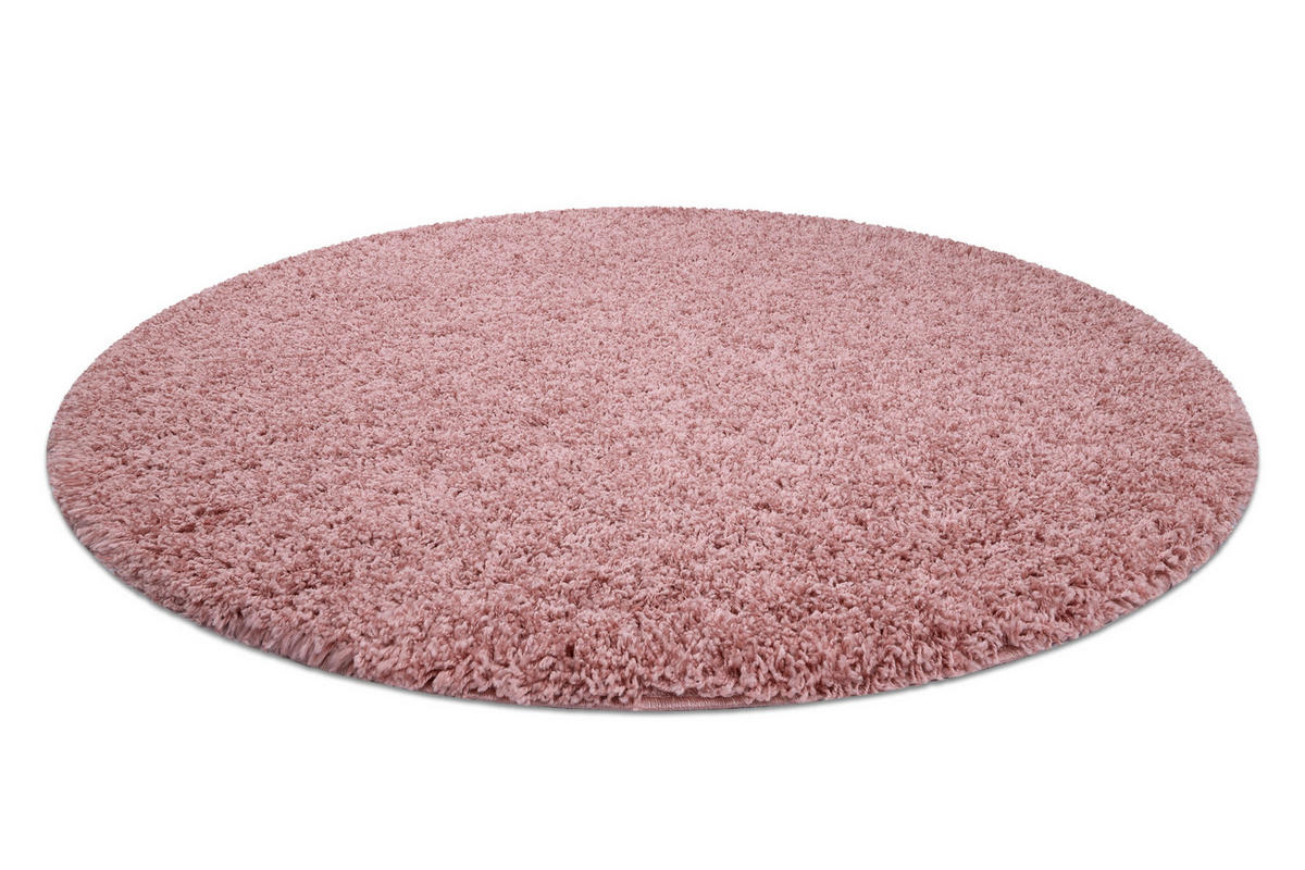 TEPPICH Soffi 120 cm - Pink, Textil (120/120cm) - rugsX