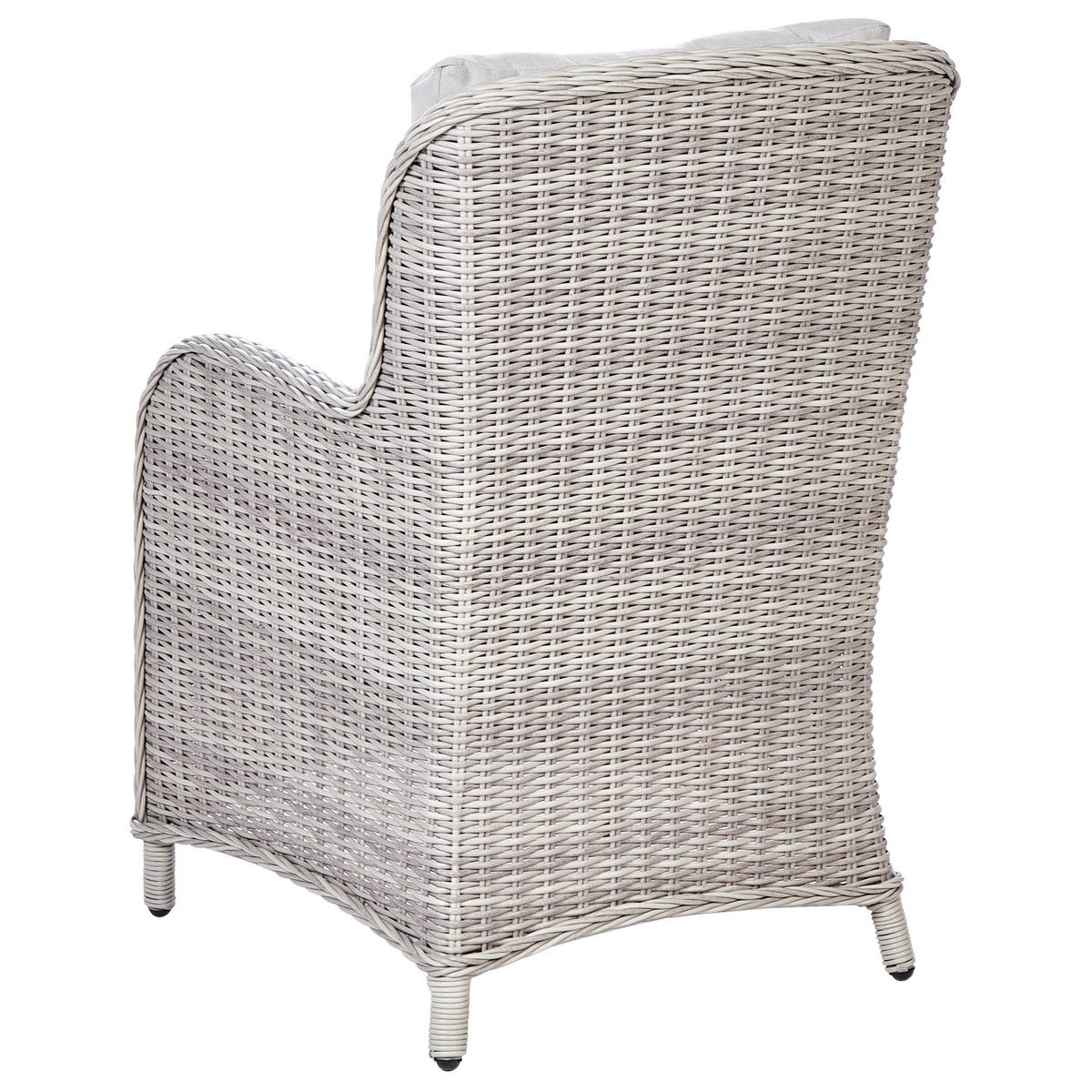 GARTENSTUHL 2er-Set Taupe Cascais - Beige/Grau, Kunststoff (60/96/73cm) - Beliani