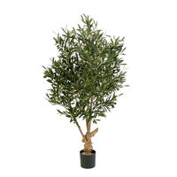 KUNSTBAUM Künstlicher Olivenbaum - Ian 120 cm - Grün, Kunststoff (120cm) - aplanta