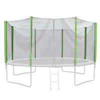 SICHERHEITSNETZ Trampolin 305 cm Grün - Grün, Kunststoff (366/366cm) - JAWINIO