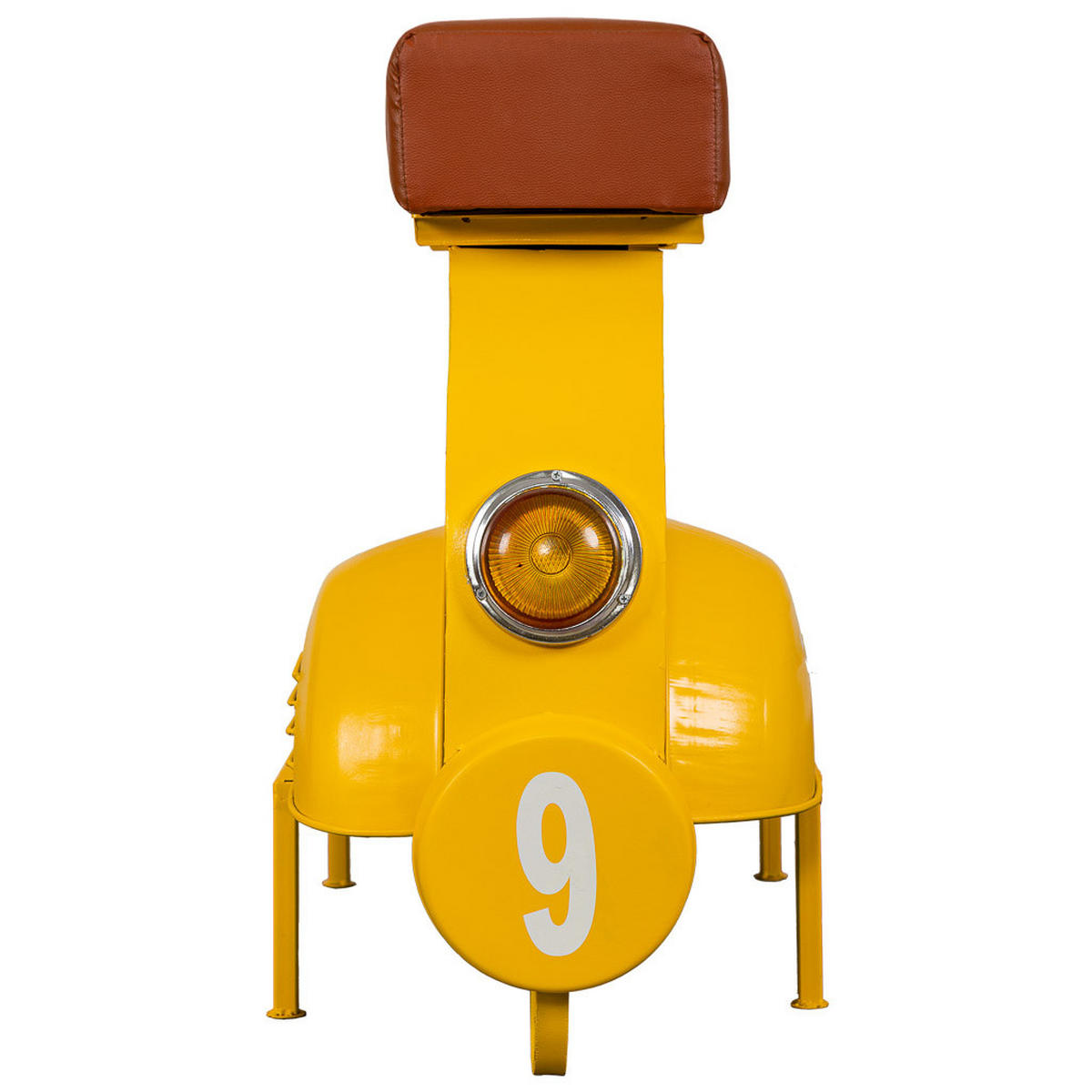 HOCKER aus Metall, gelb, 95x50x75cm - Gelb, Metall (95/75/50cm) - Wanderlust