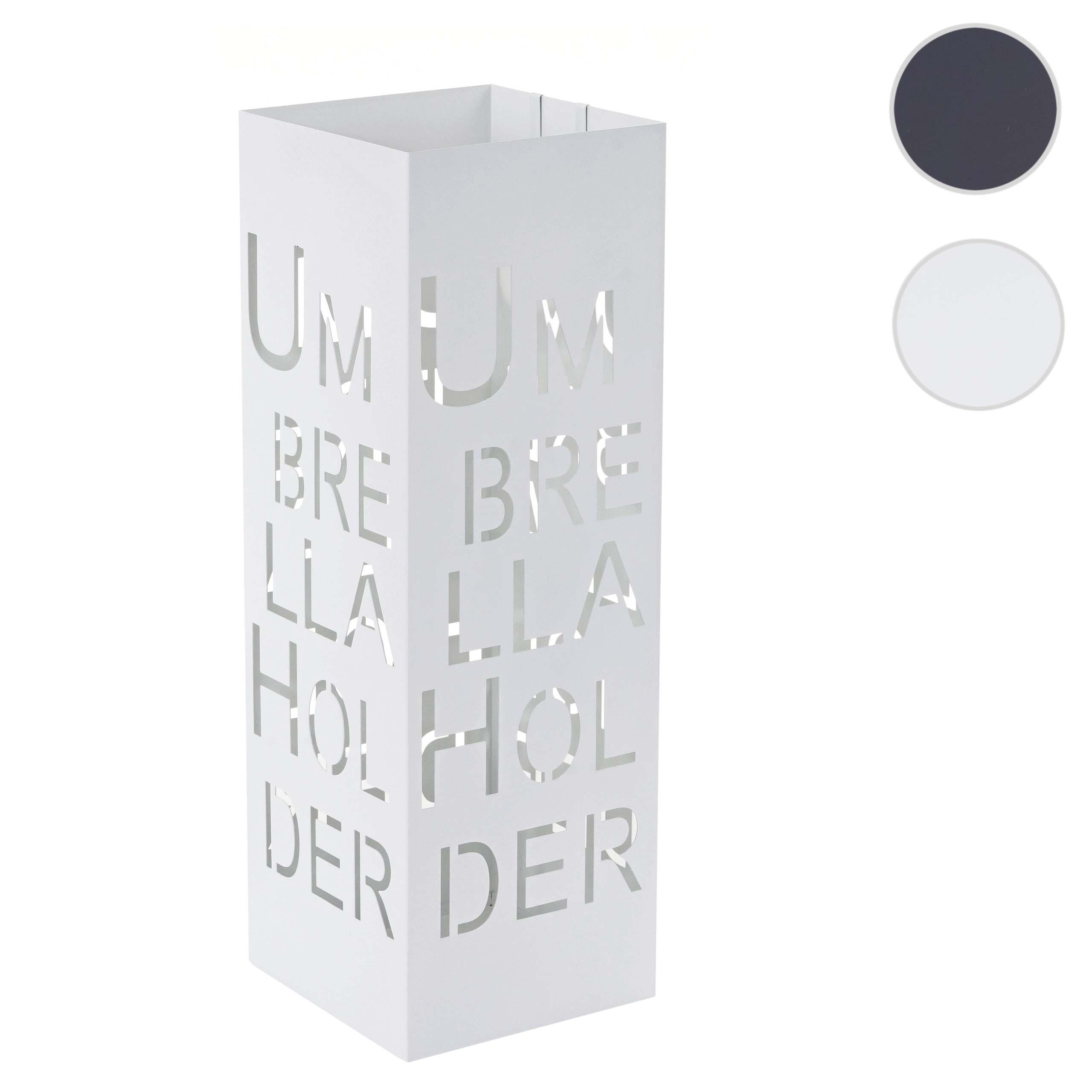 SCHIRMSTÄNDER SCHRIFT Weiß - Weiß, Metall (18/55/18cm) - MCW