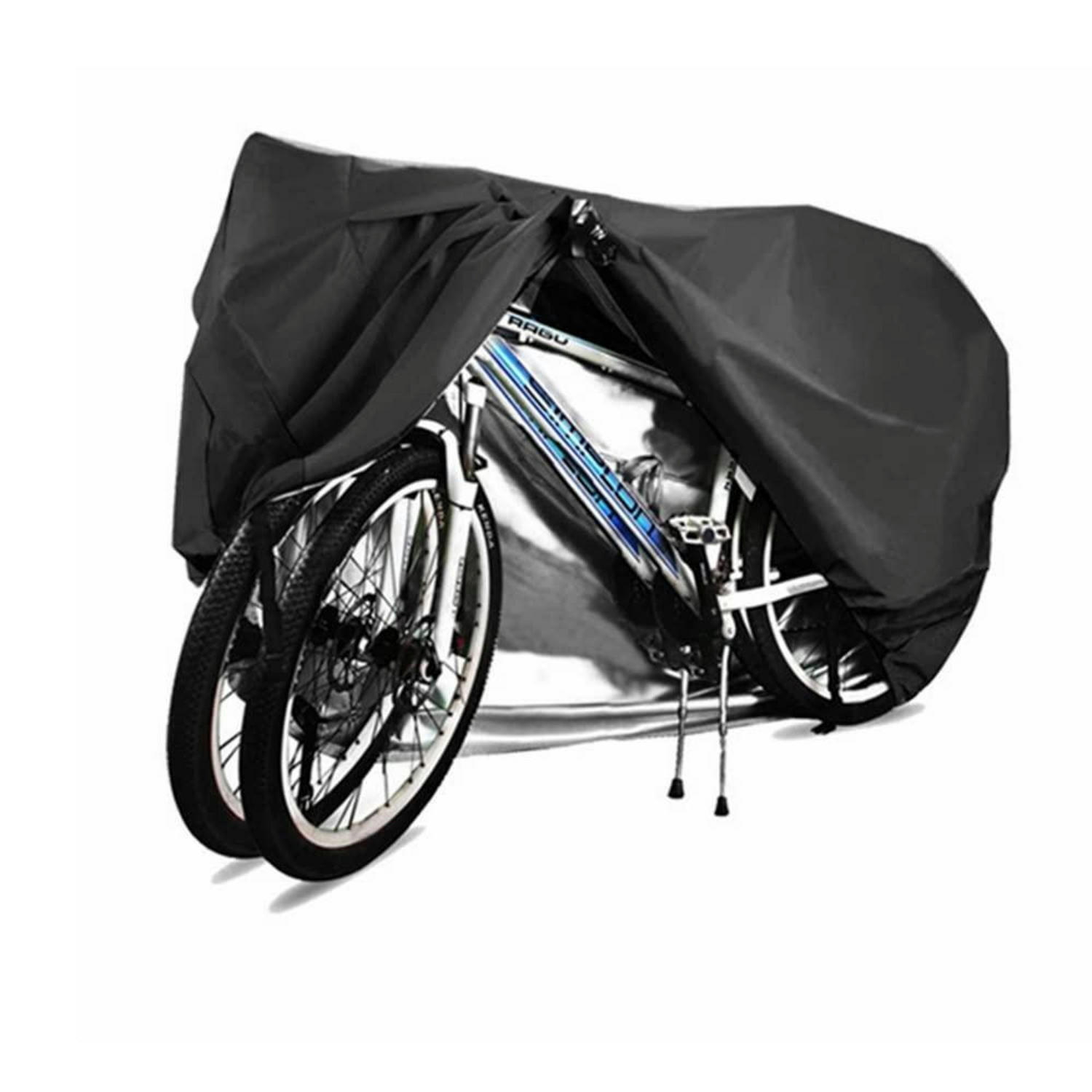 FAHRRADABDECKUNG für 2 oder 3 Fahrräder 200 x 86 x 110 cm Wasserdicht - Schwarz, Textil (83.8/109.2/200.7cm)